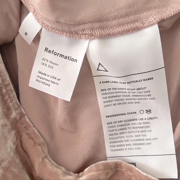 Reformation Lorraine Silk Velvet Mini Dress - Picture 12 of 15